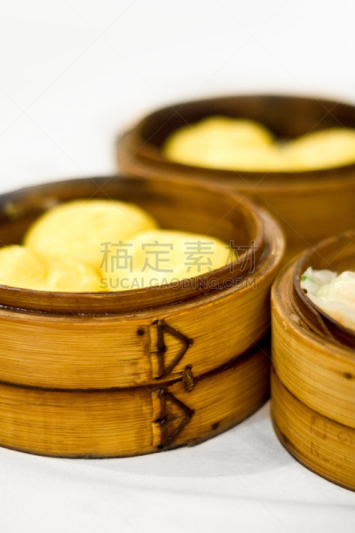 点心,烧卖,中式小笼包,饺子,垂直画幅,褐色,塞满了的,前景聚焦,部分,容器