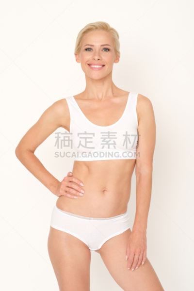 女人,白色背景,非凡的,自然美,分离着色,金色头发,年龄,成年的,仅成年人