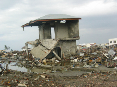 班达亚齐,坏掉的,建筑业,亚齐省,2004印度洋地震海啸,海啸,地震,水平画幅,印度洋,拆毁的