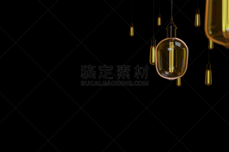 热,电力线,想法,三维图形,概念,商务,绘画插图,电灯泡,创造力,分离着色