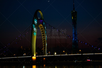广州,广东省,水,天空,美,水平画幅,夜晚,美人,玻璃,旅行者