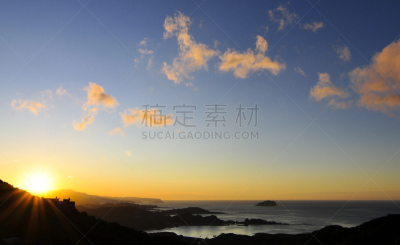 九份,自然,水平画幅,地形,无人,黄昏,户外,海洋,著名景点,风景