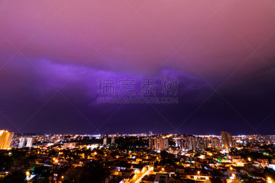巴西,城市,圣保罗州,气候,暗色,环境,天气,暴风雨,雷雨,背景