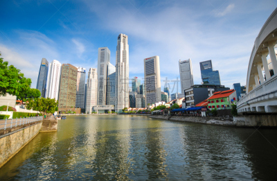 新加坡市,都市风景,城市生活,全景,新加坡河,金沙酒店空中花园,滨海湾公园,滨海湾金沙酒店,滨海湾 ,水平画幅