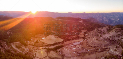墨西哥,无人机,库普尔峡谷,非凡的,顺序,风景,州,城镇