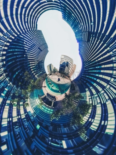 Little planet buildings