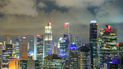 新加坡市,都市风景,城市天际线,市区,鱼尾狮公园,金沙酒店空中花园,新加坡摩天观景轮,克拉码头,滨海湾公园,滨海湾金沙酒店