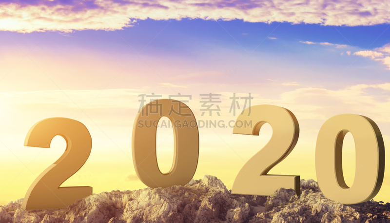 2020,新年前夕,开端,背景聚焦,三维图形,请柬,事件,贺卡,概念象征,想法