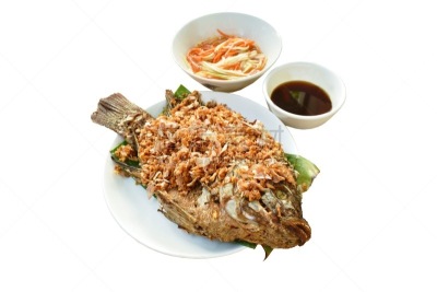 大蒜,鱼类,甜食,芒果,面糊,酱油,排骨,蔬菜,浸渍,油炸