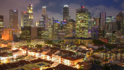 都市风景,新加坡市,城市天际线,市区,夜晚,市区路,旅行者,滨水,新加坡河,著名景点
