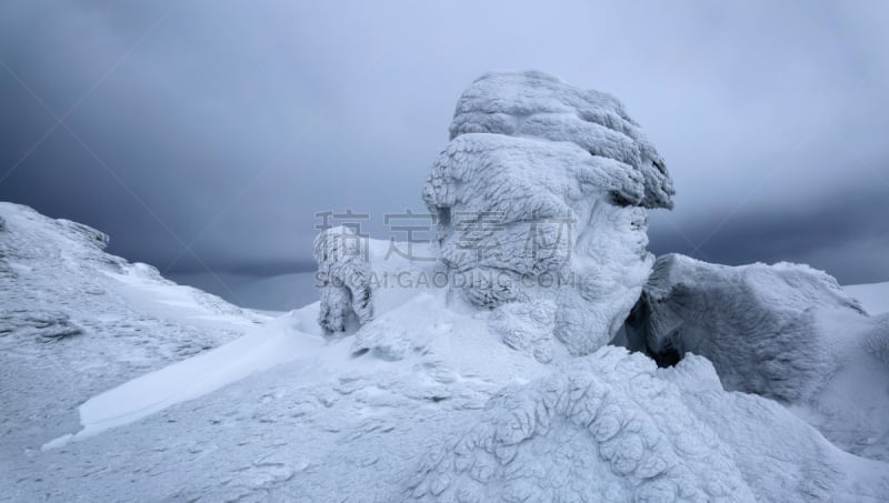 雪,冬天,雾,冻结的,秘密,全景,山脉,宏伟,童话故事,冒险