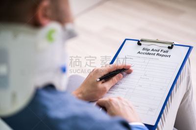 男人,手,身体受伤,报告,落下,充满,落下