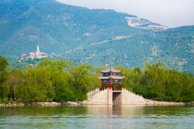 北京,颐和园,华丽的,世界遗产,公园,池塘,中国,园林,户外,建筑