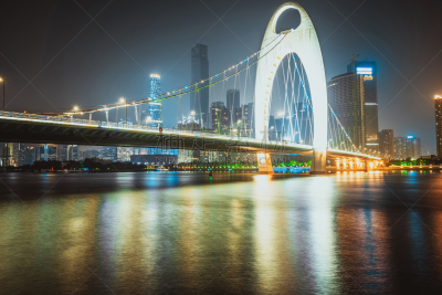 广州,夜晚,都市风景,城市天际线,,现代,天空,美,水平画幅,无人