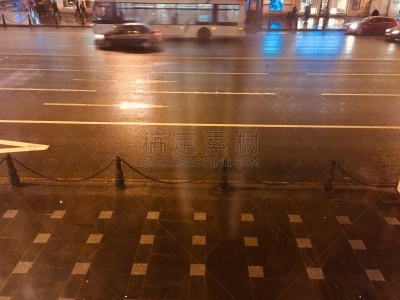 City street in late night