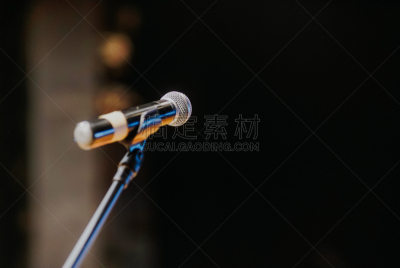 麦克风,特写,舞台,古典音乐会,前面,传媒,事件,技术,流行音乐会,会堂