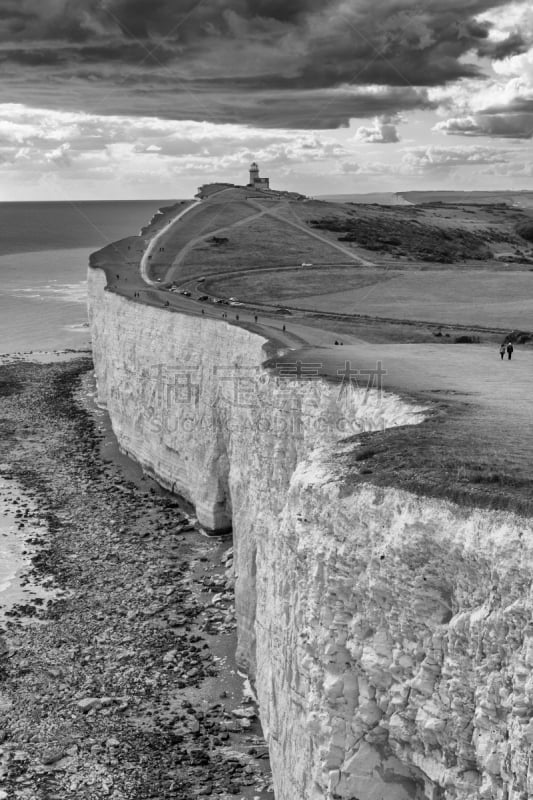 英国,伊斯特本,著名自然景观,一个人,英格兰,著名景点,古典式,19世纪风格,南丘,户外