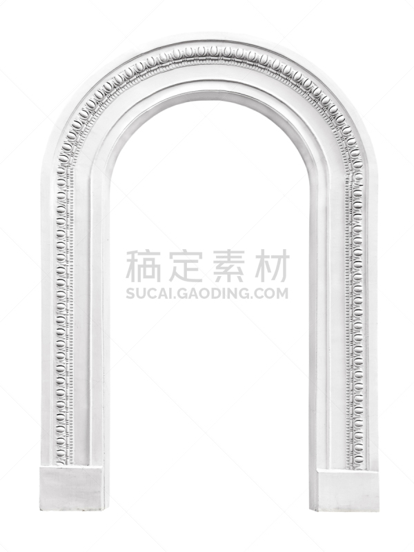石材,白色背景,拱门,分离着色
