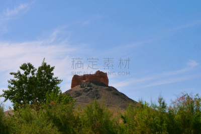 中国,丝绸之路,甘肃省,远古的,地形,都市风景,山口,阳关,西北,远距离