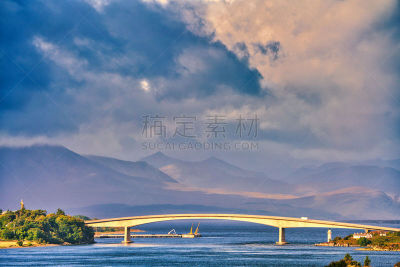 苏格兰,凯利金,斯凯桥,旅途,环境,云,英国,著名景点,自然美,夏天