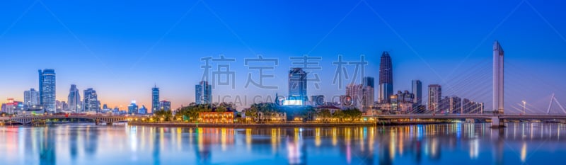 建筑,夜晚,都市风光,宁波市,当地著名景点,照明设备,海港,黄昏,现代,湖