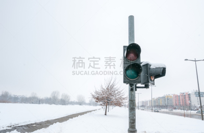 雪,冬天,交通,损坏的,坏掉的,伦敦城,灯开关,都市风光,行人,步行