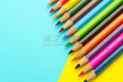 彩色背景,铅笔,美术绘画,彩色铅笔,艺术品,装饰品,静物,白色背景