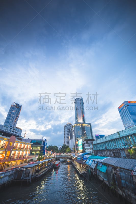 泰国,黄昏,商务,都市风景,曼谷,全景,中环,建筑外部,居住区