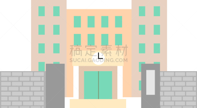 日本,大门,可爱的,小学,城镇景观,春天,公共建筑,背景,绘画插图,初中