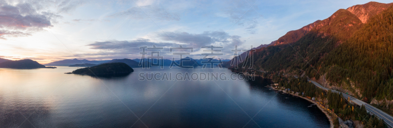 加拿大,天空,西温哥华,海洋,大不列颠哥伦比亚,马蹄湾,云,公路,公元前,戈尔登
