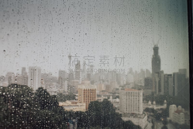 都市风景,雨,吉隆坡,窗户,白昼,透明度,国际著名景点,国内著名景点,商务,城市生活