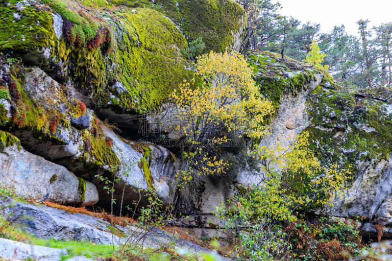 Río Eresma as it passes through the recreational area known as Boca del Asno in Valsaín, Segovia, Spain