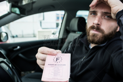 交通,欧洲,驾驶执照,男人,汽车,法国,图像,商业金融和工业,成年的,警官