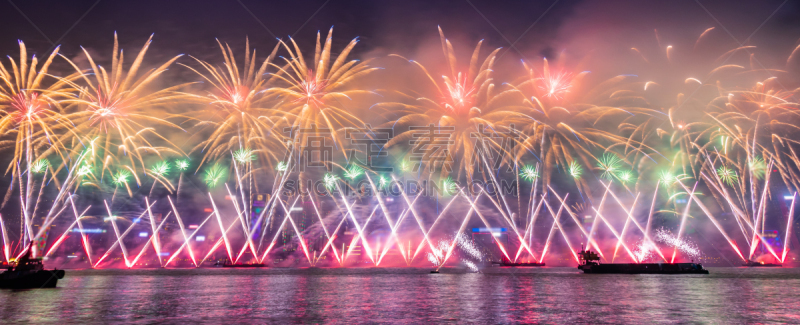 Hong Kong New Year Fireworks Countdown