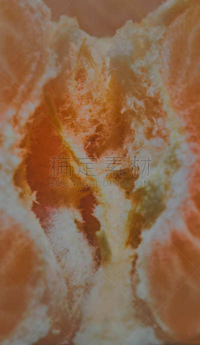 部分,去皮的,特写,桔子,抽象,里面,横截面,一个物体,背景分离,营养品