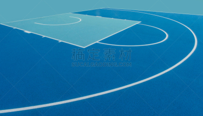 沥青,户外,纹理,新的,抽象,蓝色背景,新粉刷的,线条,篮球场,做
