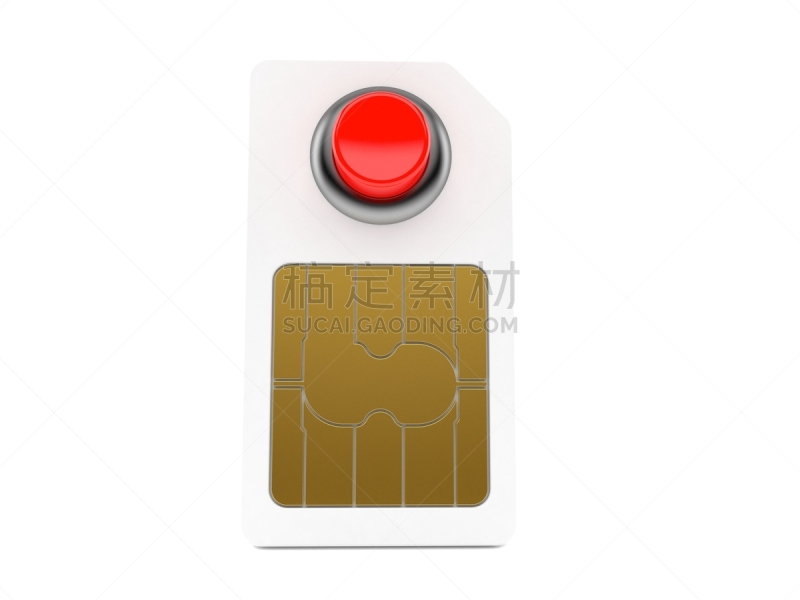 红色,按键区,sim卡,打开或关掉,智能卡,水平画幅,白色背景,背景分离,白色,无线电通信装置