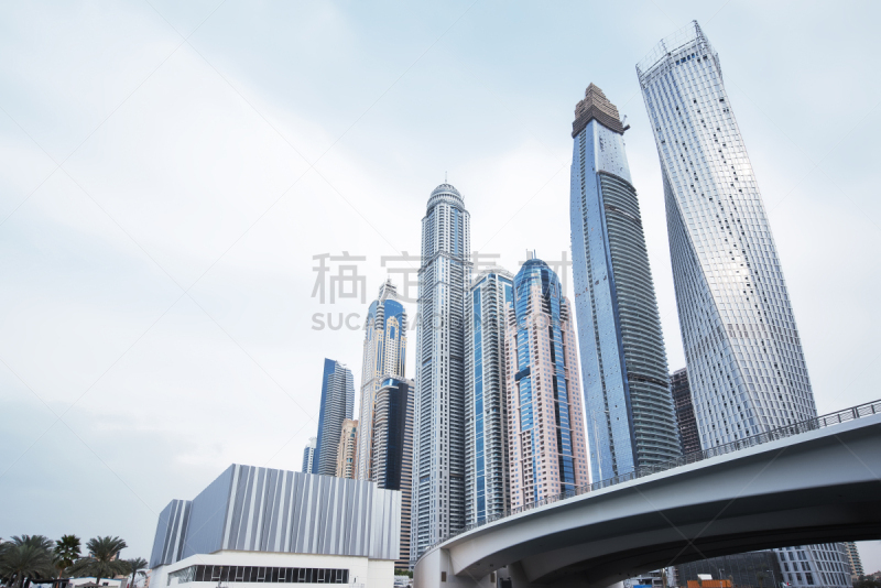 迪拜码头,城市天际线,阿拉伯联合酋长国,2020迪拜世博会,朱梅拉,迪拜,摩托艇,游艇码头,商用码头,未来