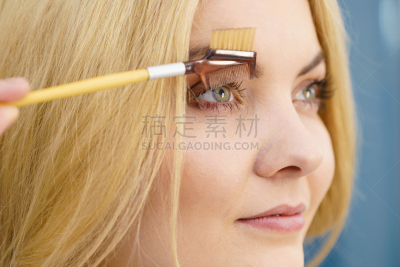 女人,眉毛,刷
