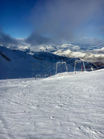 奥地利,风景,全景,滑雪雪橇,hintertux glacier,运动,雪山,蒂罗尔州,户外,高处