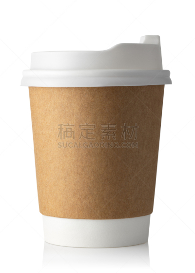 一次性杯子,一次性物品,饮料,茶,咖啡,干净,背景分离,一个物体,空白的,外卖食品