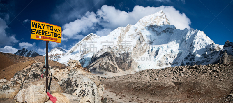 珠穆朗玛峰,街道,大本营,khumbu glacier,冰瀑,偏振光,地形图,天空,坤布,雪
