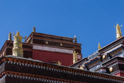 佛,户外,金色,红色,褐色,蓝色,黄铜,远古的,古老的,著名景点