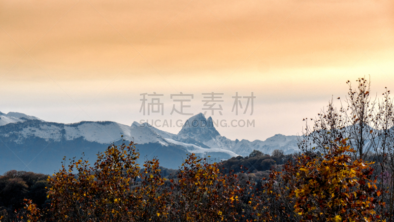 法国,风景,宝丽丝山脉,秋天,迷迪,野餐,欧洲,自然,全景,图像