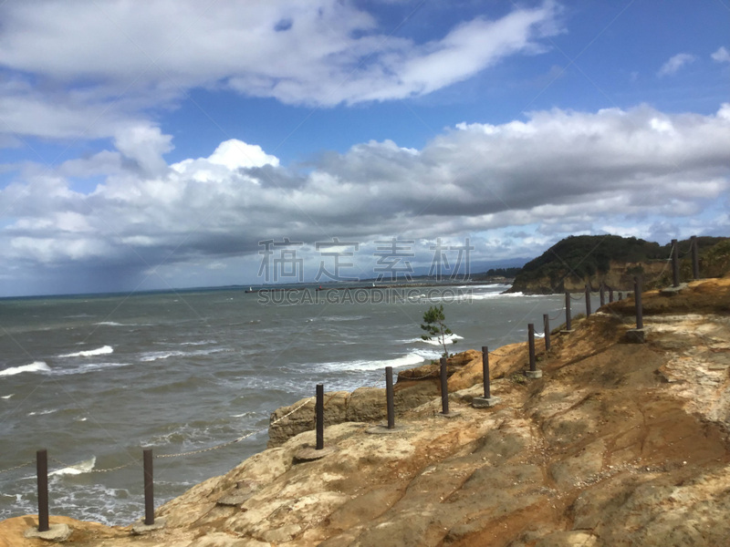 风景,斗篷,石川县,风,图像,海洋,太平洋,无人,里山