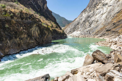 虎跳峡,旅途,公园,著名景点,湖,乡村风格,背景,石头,岩石