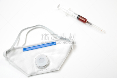 一次性物品,白色,分离着色,注射器,面罩,背景,医学样本,专业人员,背景分离,药
