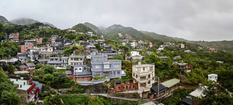 名声,水平画幅,无人,传统,古老的,户外,居住区,地形,东南亚,山