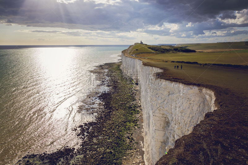 英国,伊斯特本,著名自然景观,一个人,英格兰,著名景点,古典式,19世纪风格,南丘,户外