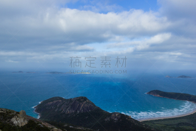 奥伯龙,山,云,阳光光束,国内著名景点,景观设计,远距离,著名景点,海岸线,海岬